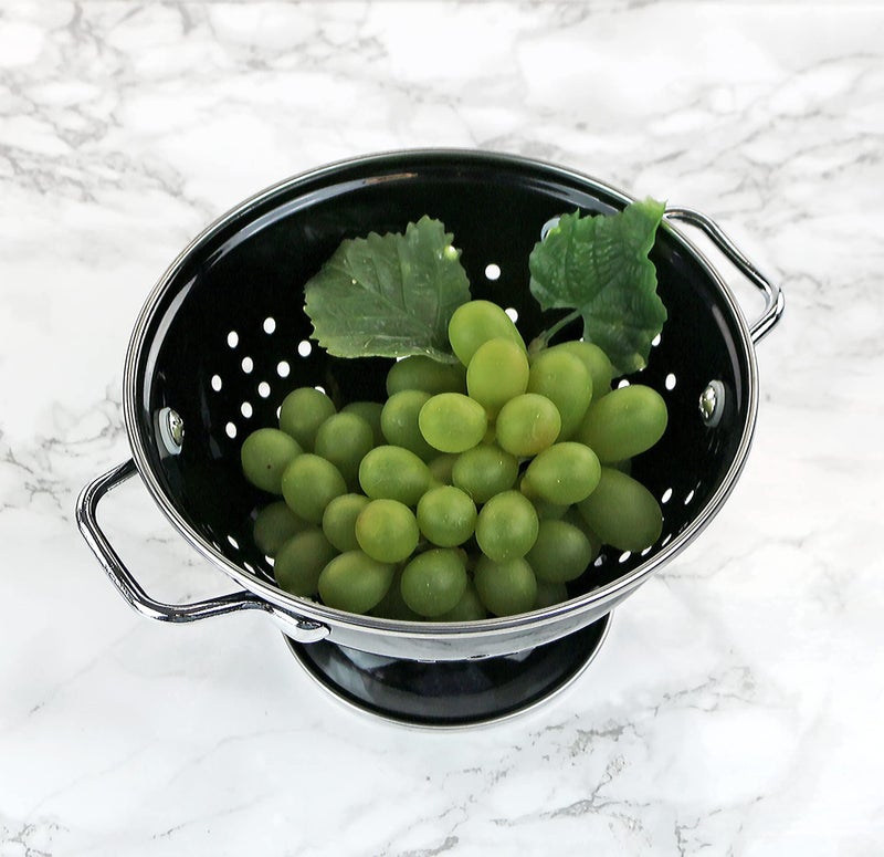 Reston Lloyd Calypso Basics by Reston Lloyd Powder Coated Enameled Colander  1 Quart  Black - Image 2